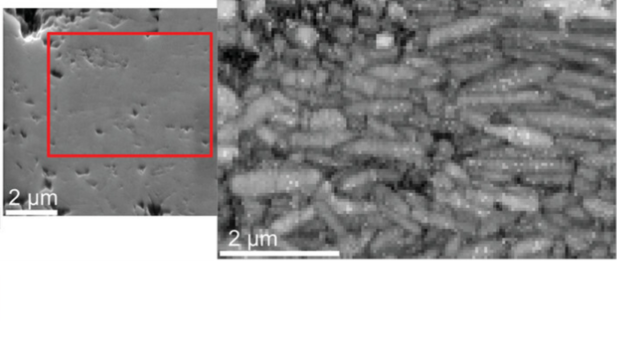 Electron Backscatter Diffraction image of SrFe12O19 magnetic material.